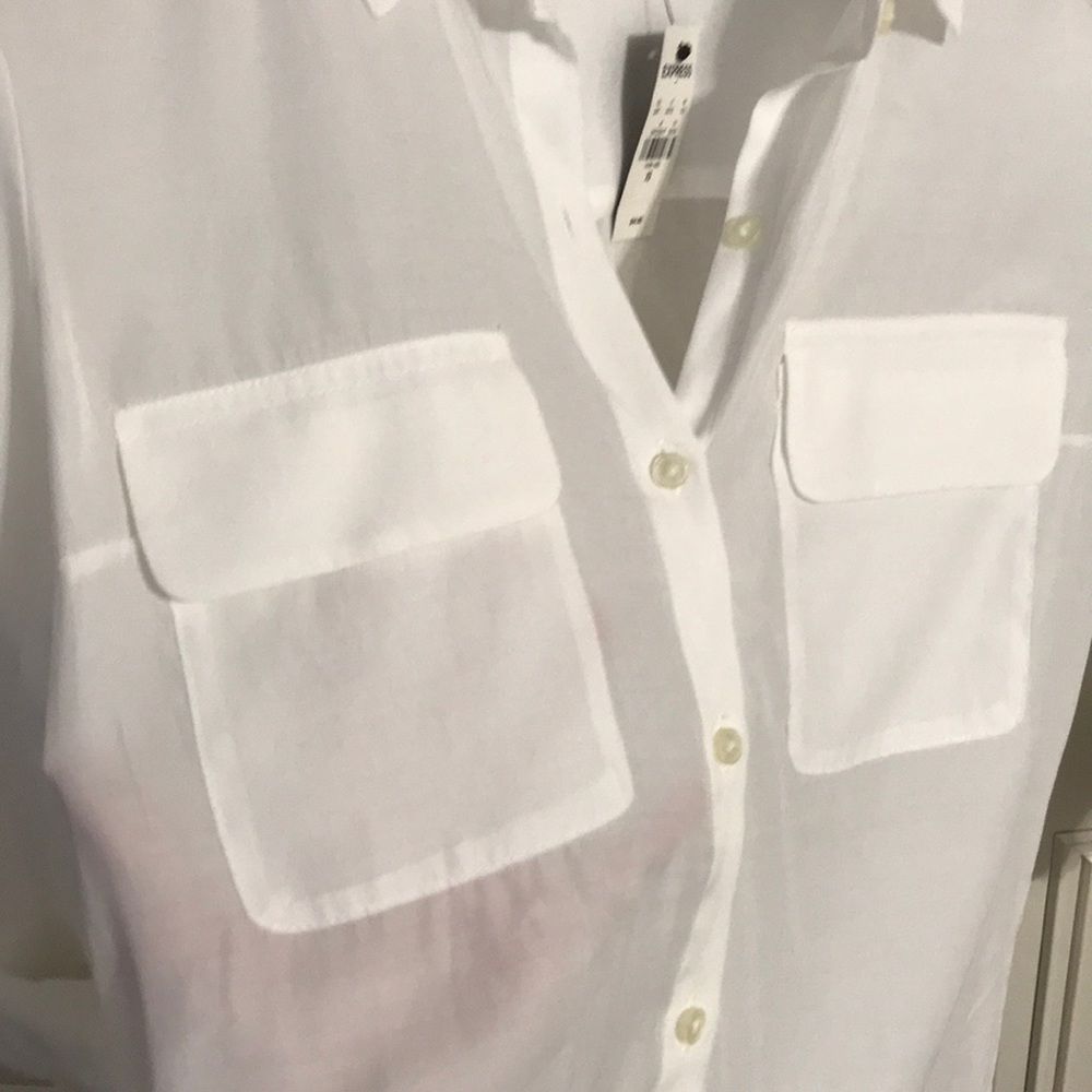 Classic white button down Express - Picture 3 of 3